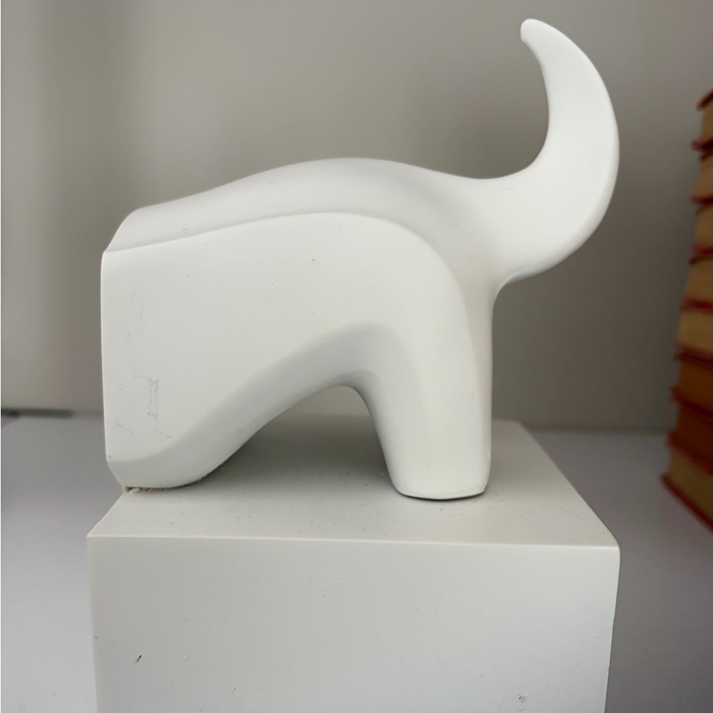Jonathan Adler Dachshund Bookends – White Resin – Vintage - Picture 7 of 15